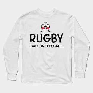 French Rugby sport alcool Long Sleeve T-Shirt